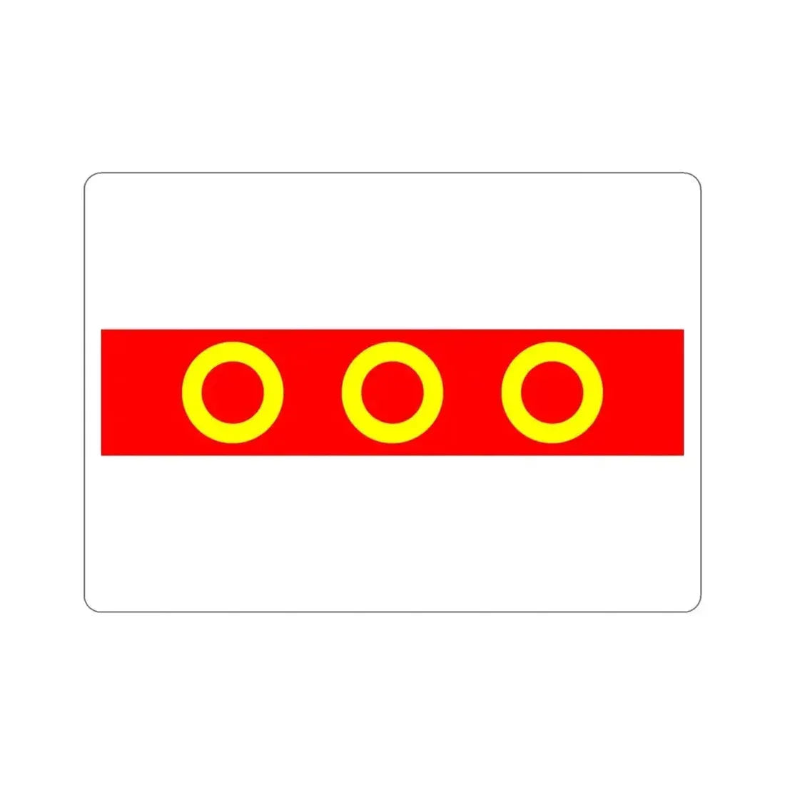 Flag of Kercem Malta STICKER Vinyl Die-Cut Decal - The Sticker Space