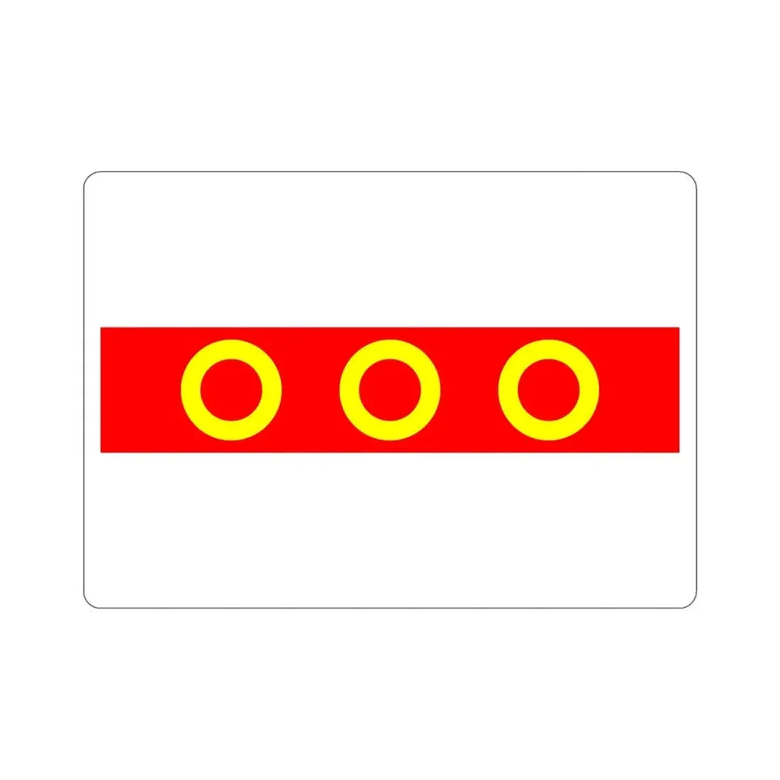 Flag of Kercem Malta STICKER Vinyl Die-Cut Decal - The Sticker Space