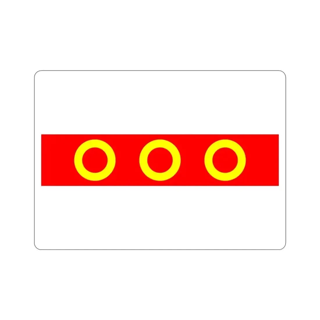 Flag of Kercem Malta STICKER Vinyl Die-Cut Decal - The Sticker Space