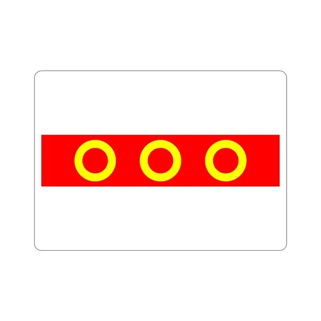 Flag of Kercem Malta STICKER Vinyl Die-Cut Decal - The Sticker Space