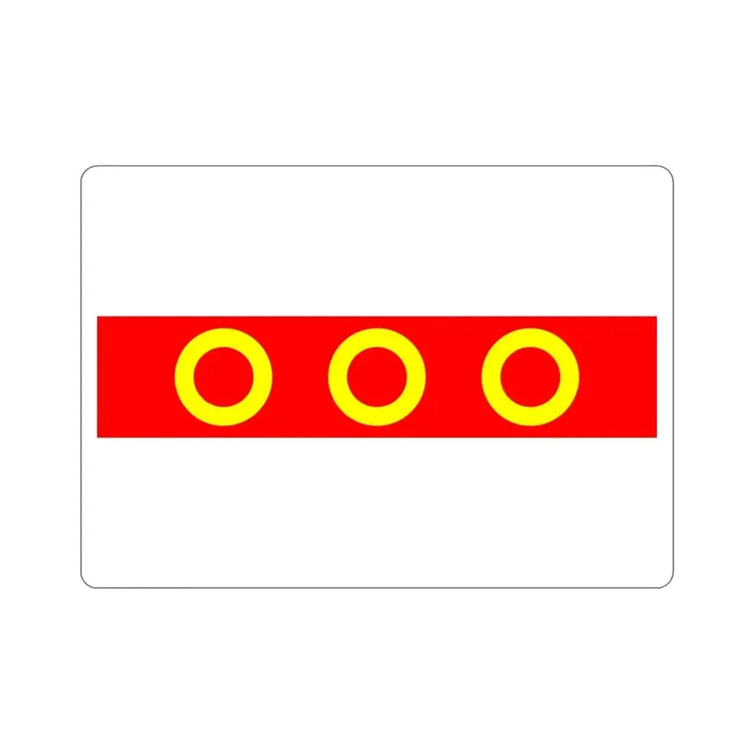 Flag of Kercem Malta STICKER Vinyl Die-Cut Decal - The Sticker Space