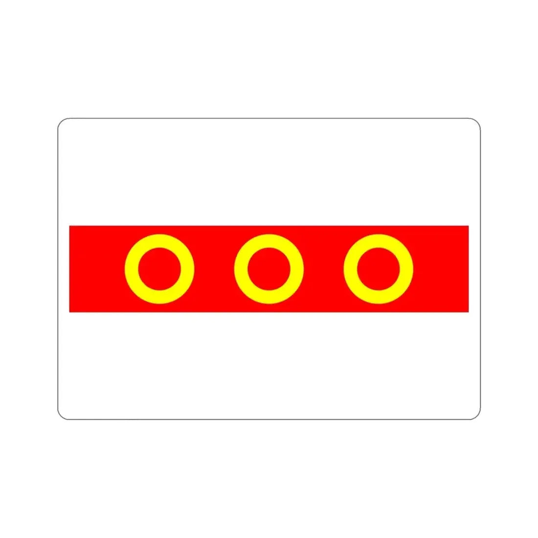 Flag of Kercem Malta STICKER Vinyl Die-Cut Decal - The Sticker Space