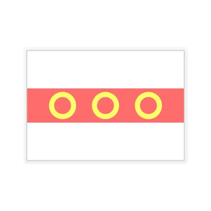 Flag of Kercem Malta - STICKER Vinyl Kiss-Cut Decal 2 Inch Transparent - The Sticker Space