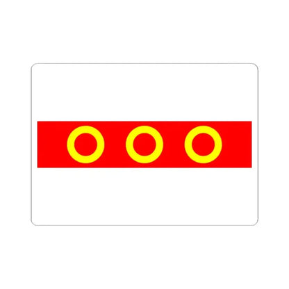 Flag of Kercem Malta - STICKER Vinyl Kiss-Cut Decal 2 Inch White - The Sticker Space