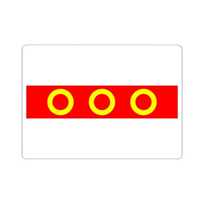 Flag of Kercem Malta - STICKER Vinyl Kiss-Cut Decal 4 Inch White - The Sticker Space