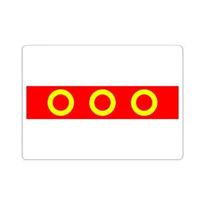 Flag of Kercem Malta - STICKER Vinyl Kiss-Cut Decal 6 Inch White - The Sticker Space