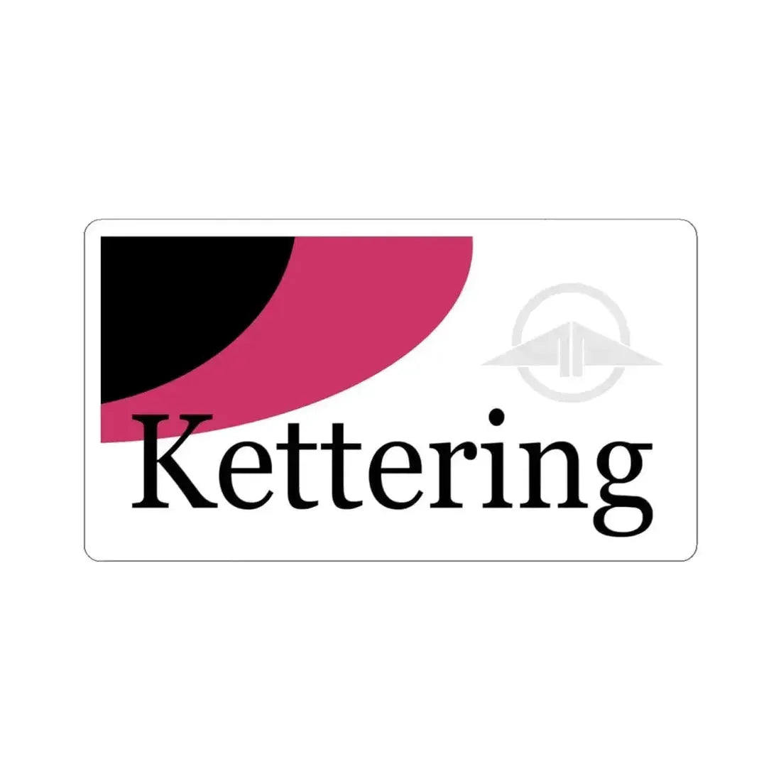 Flag of Kettering Ohio (United States) STICKER Vinyl Kiss-Cut Decal 6 Inch White - The Sticker Space