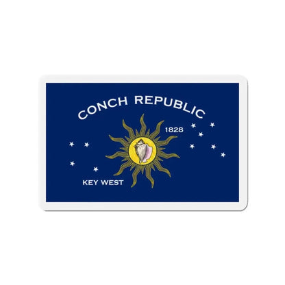 Flag of Key West Florida - Refrigerator Magnet - The Sticker Space