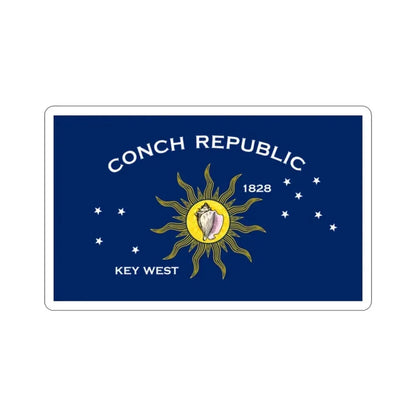 Flag of Key West Florida USA STICKER Vinyl Die-Cut Decal - The Sticker Space