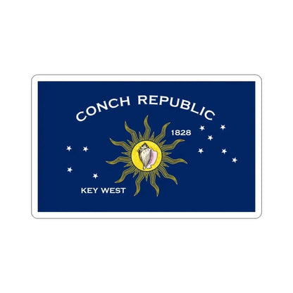 Flag of Key West Florida USA STICKER Vinyl Die-Cut Decal - The Sticker Space