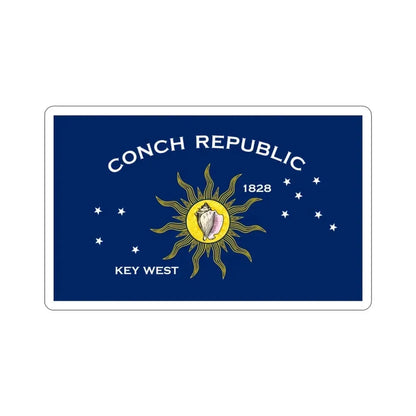 Flag of Key West Florida USA STICKER Vinyl Die-Cut Decal - The Sticker Space