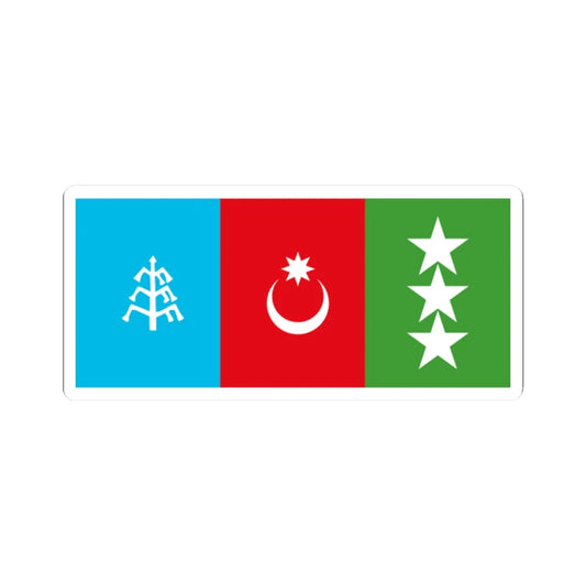 Flag of Khalaj People Fictive (Iran) STICKER Vinyl Kiss-Cut Decal 2 Inch White - The Sticker Space