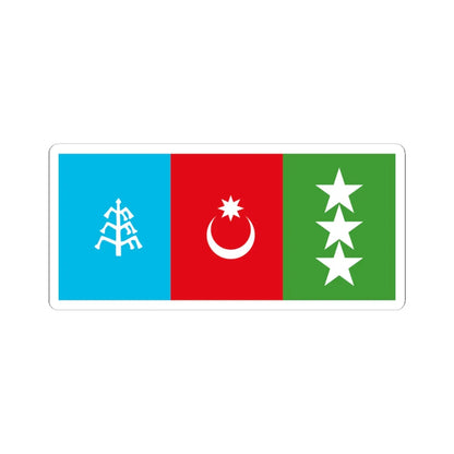 Flag of Khalaj People Fictive (Iran) STICKER Vinyl Kiss-Cut Decal 3 Inch White - The Sticker Space