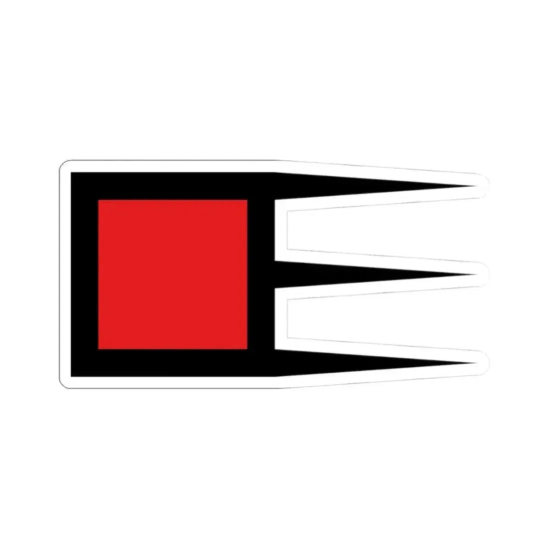 Flag of Khan Krums army (Bulgaria) STICKER Vinyl Kiss-Cut Decal 4 Inch White - The Sticker Space