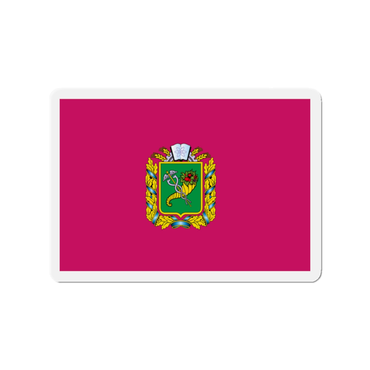 Flag of Kharkiv Oblast Ukraine - Die-Cut Magnet-2" x 2"-The Sticker Space