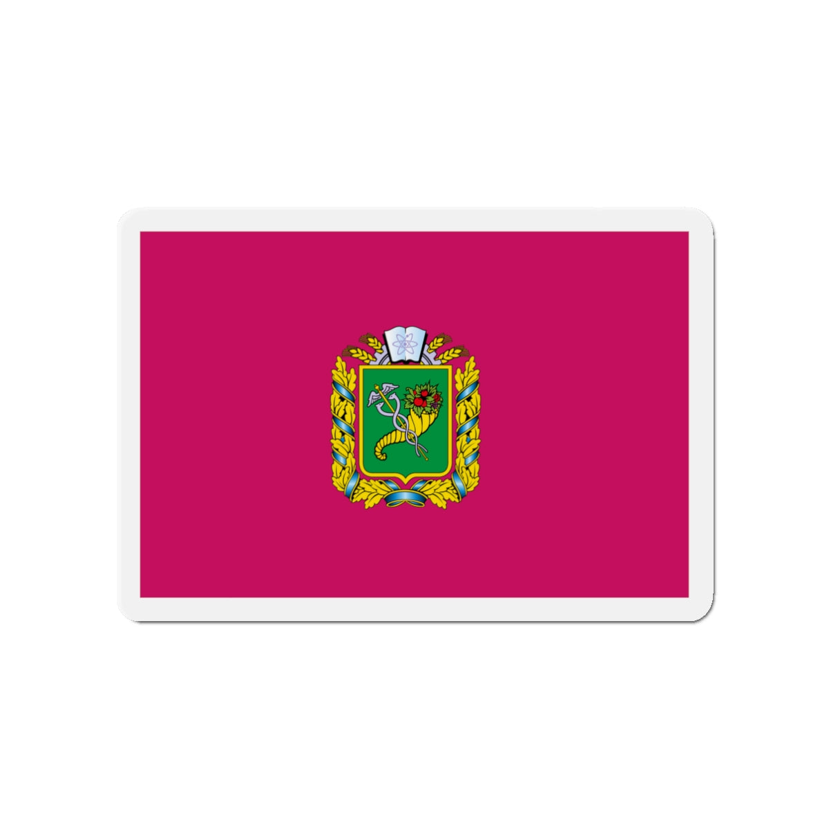 Flag of Kharkiv Oblast Ukraine - Die-Cut Magnet-3" x 3"-The Sticker Space