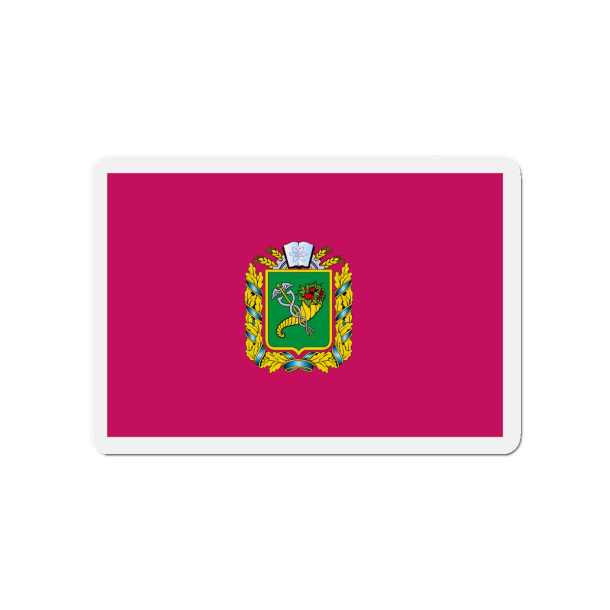 Flag of Kharkiv Oblast Ukraine - Die-Cut Magnet-4" x 4"-The Sticker Space