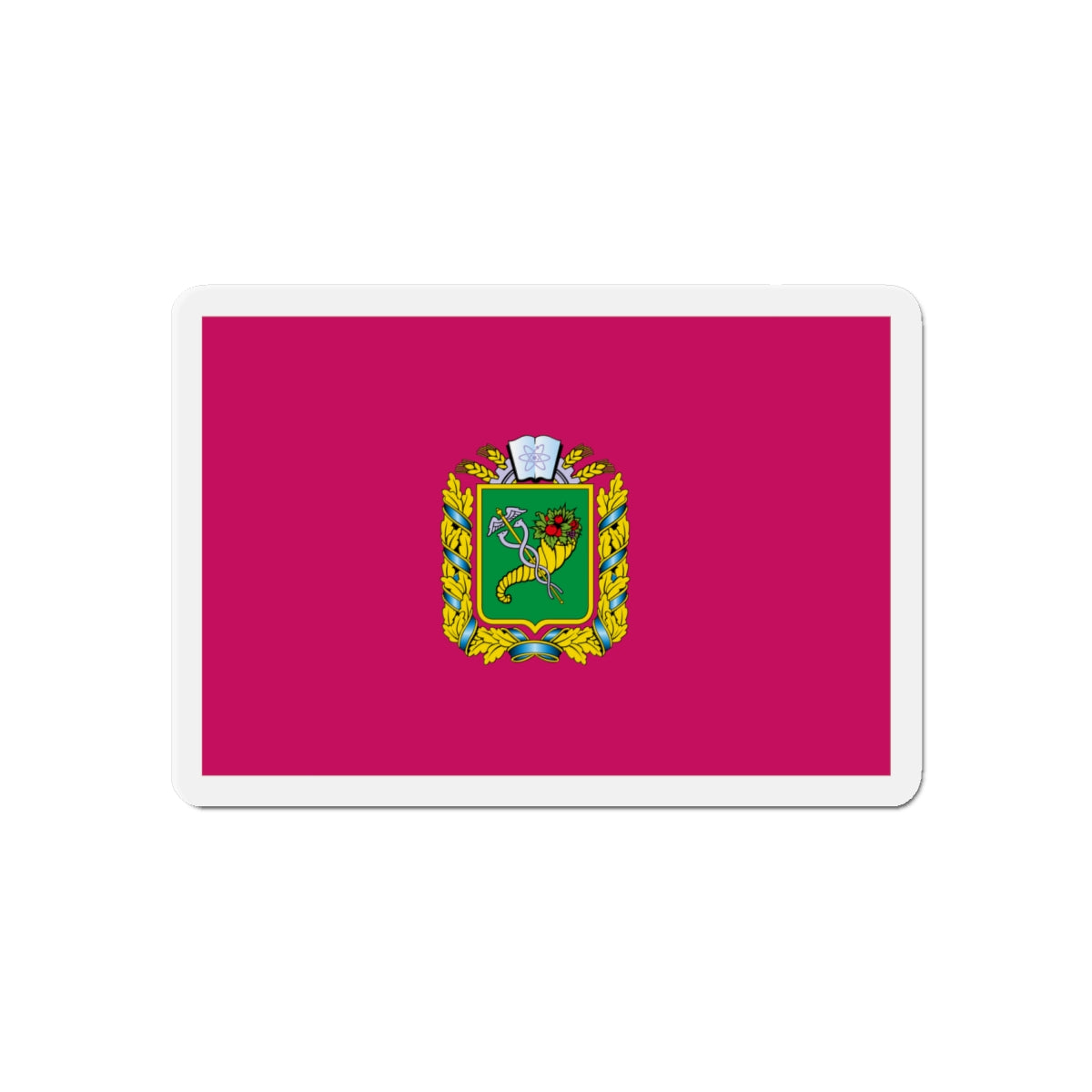 Flag of Kharkiv Oblast Ukraine - Die-Cut Magnet-6 × 6"-The Sticker Space