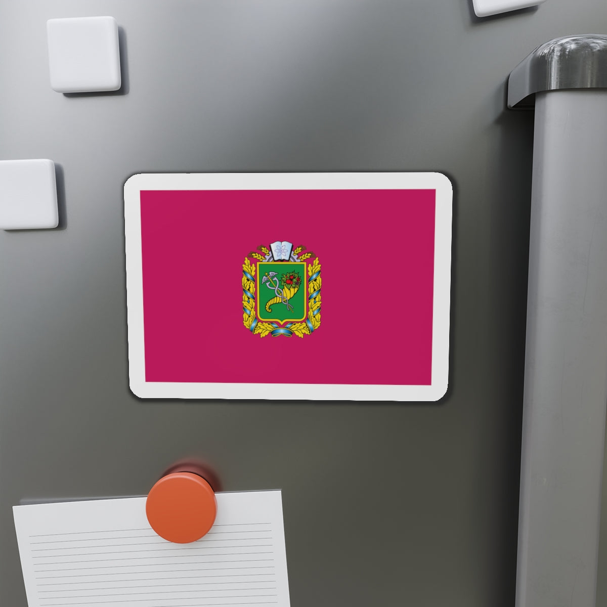 Flag of Kharkiv Oblast Ukraine - Die-Cut Magnet-The Sticker Space