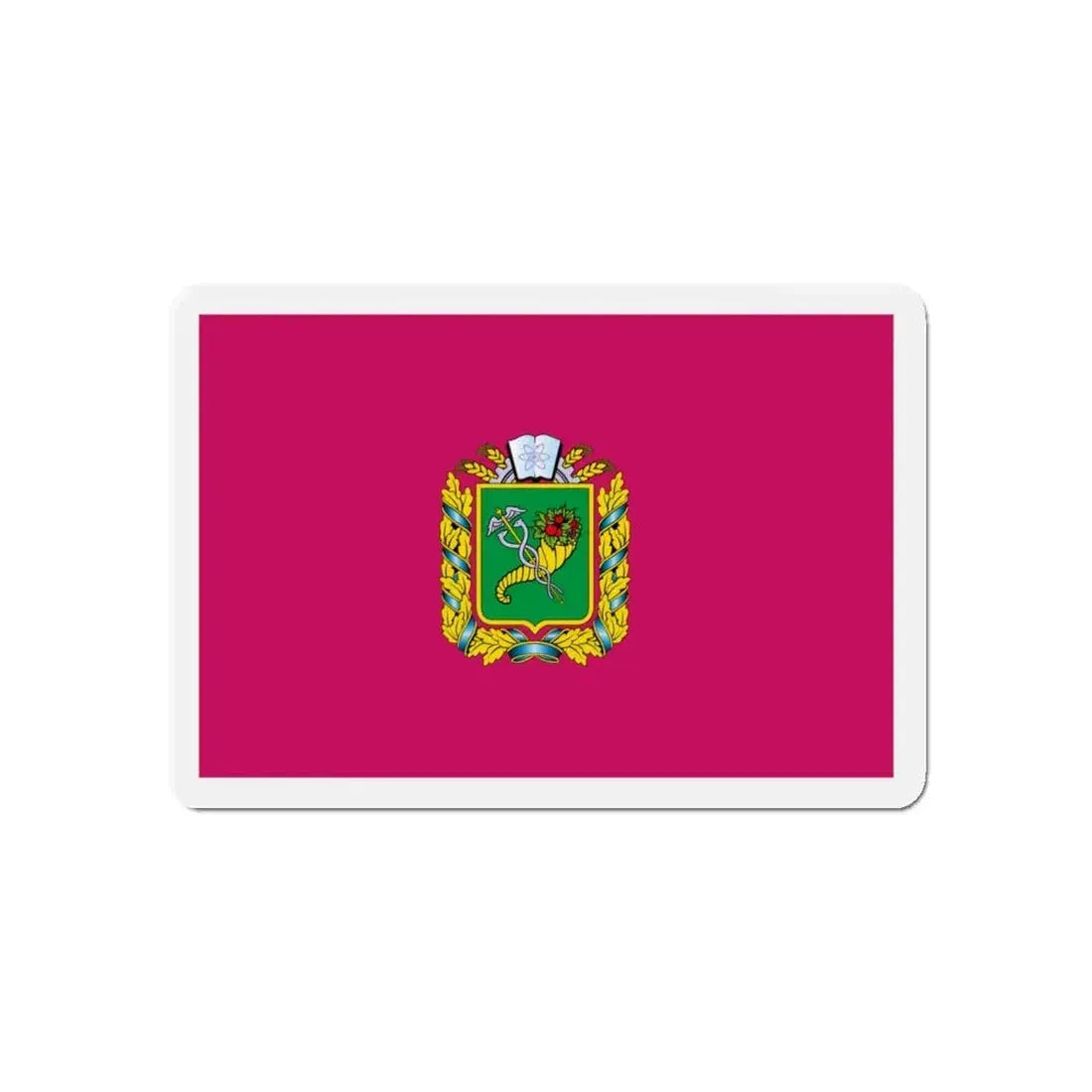 Flag of Kharkiv Oblast Ukraine - Refrigerator Magnet 5 Inch - The Sticker Space