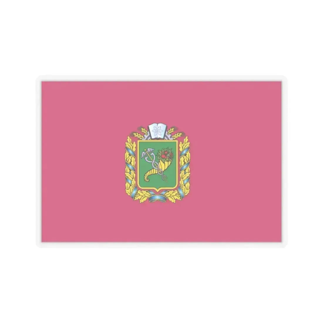 Flag of Kharkiv Oblast Ukraine - STICKER Vinyl Kiss-Cut Decal 2 Inch Transparent - The Sticker Space