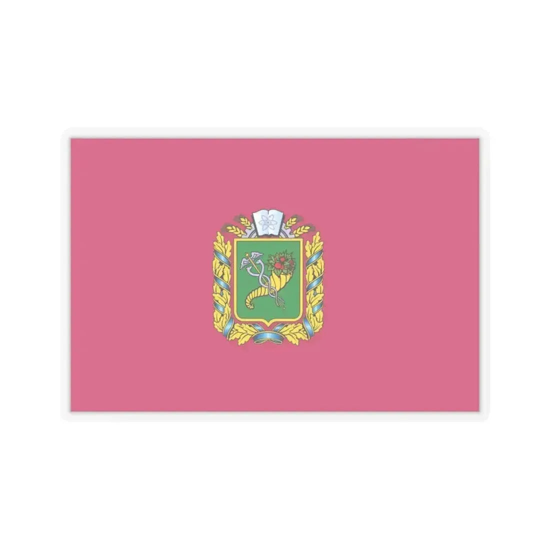 Flag of Kharkiv Oblast Ukraine - STICKER Vinyl Kiss-Cut Decal 3 Inch Transparent - The Sticker Space