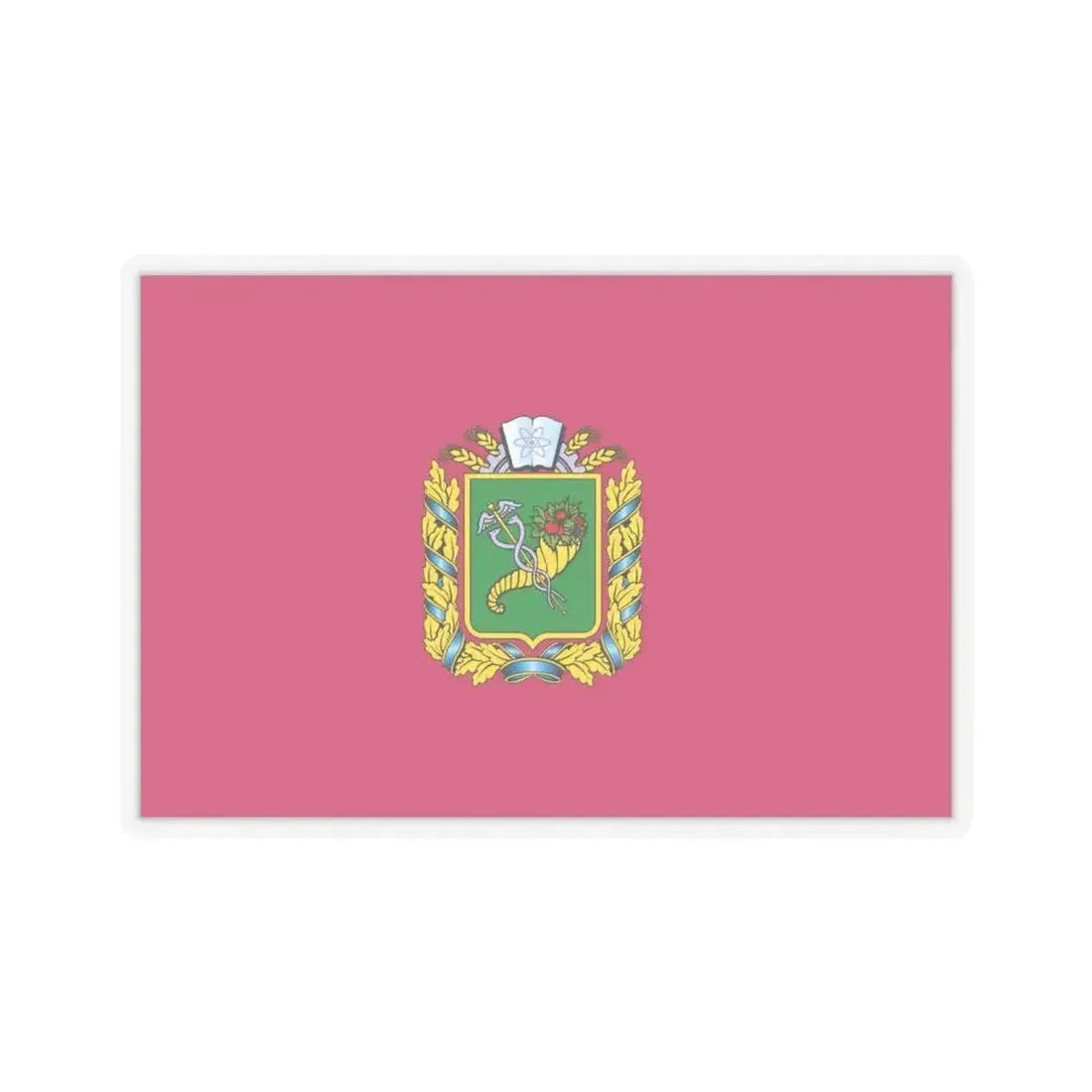 Flag of Kharkiv Oblast Ukraine - STICKER Vinyl Kiss-Cut Decal 6 Inch Transparent - The Sticker Space