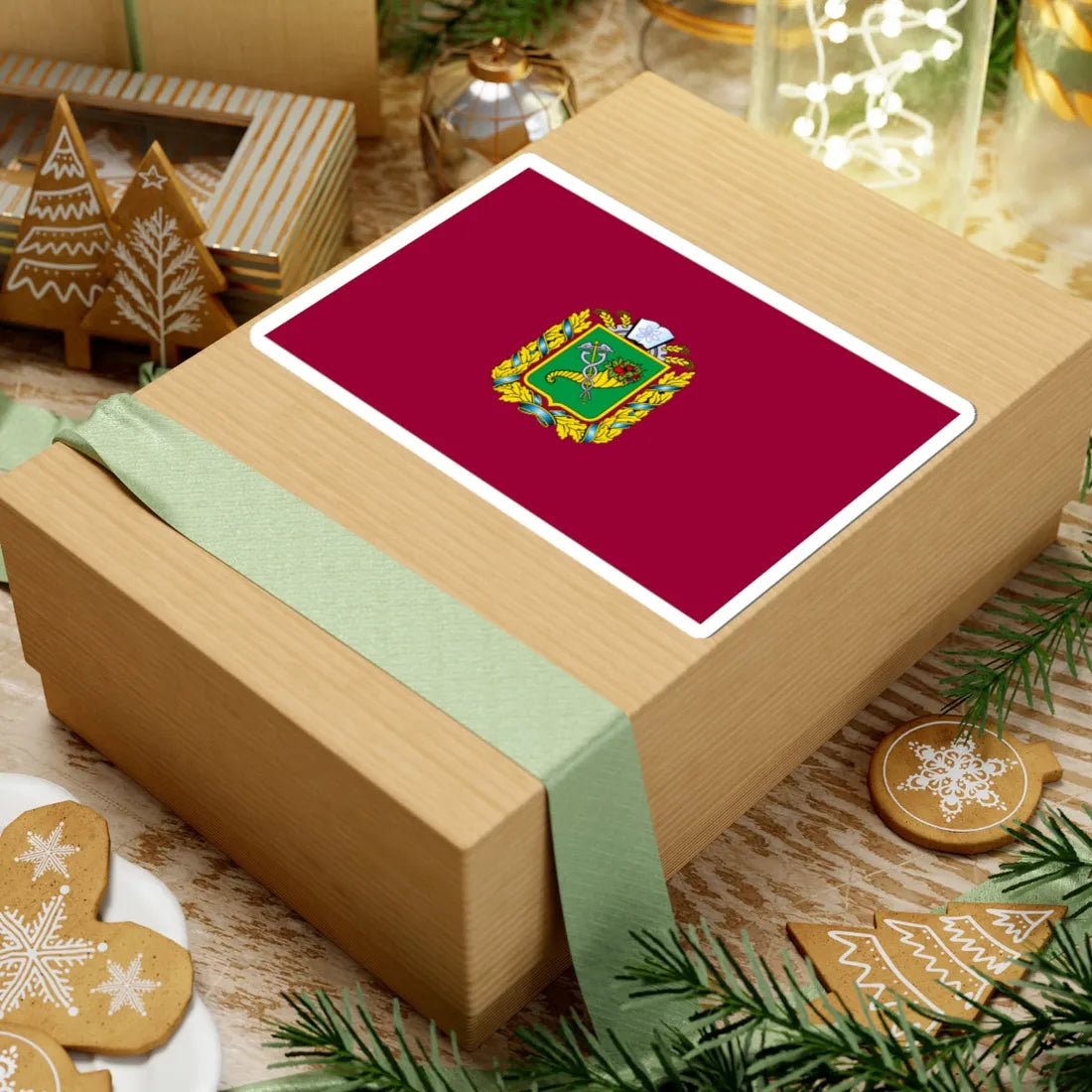 Flag of Kharkiv Oblast (Ukraine) STICKER Vinyl Kiss-Cut Decal - The Sticker Space