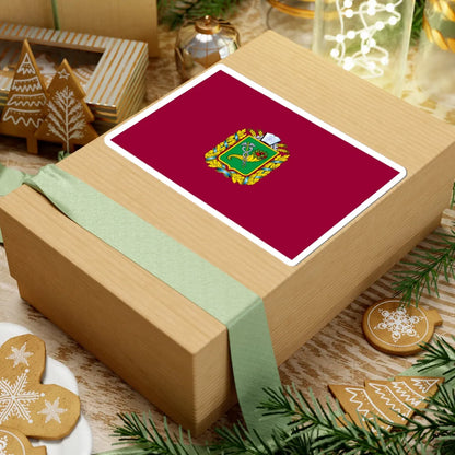 Flag of Kharkiv Oblast (Ukraine) STICKER Vinyl Kiss-Cut Decal - The Sticker Space