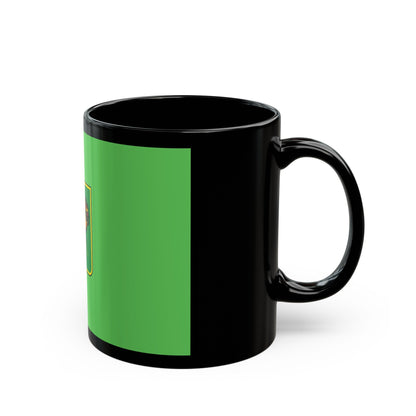 Flag of Kharkiv Ukraine - Black Coffee Mug-The Sticker Space