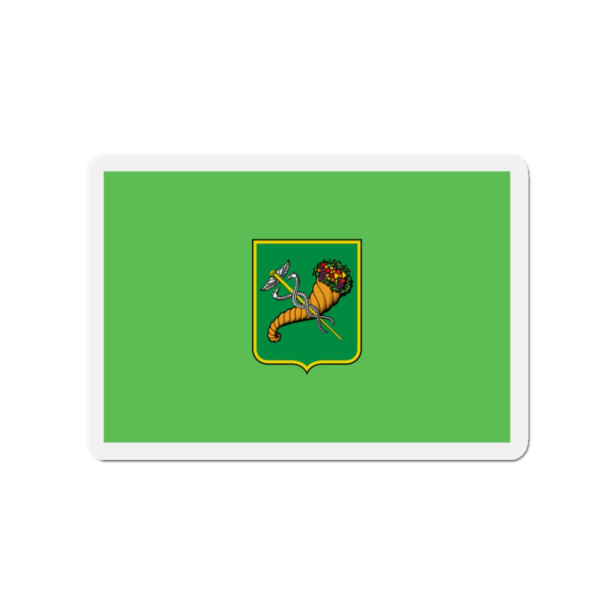 Flag of Kharkiv Ukraine - Die-Cut Magnet-3" x 3"-The Sticker Space