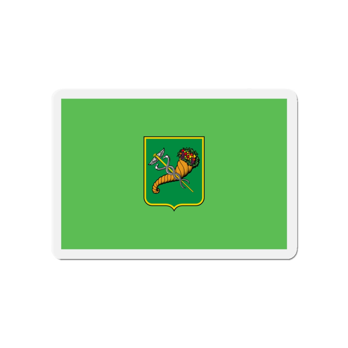 Flag of Kharkiv Ukraine - Die-Cut Magnet-4" x 4"-The Sticker Space