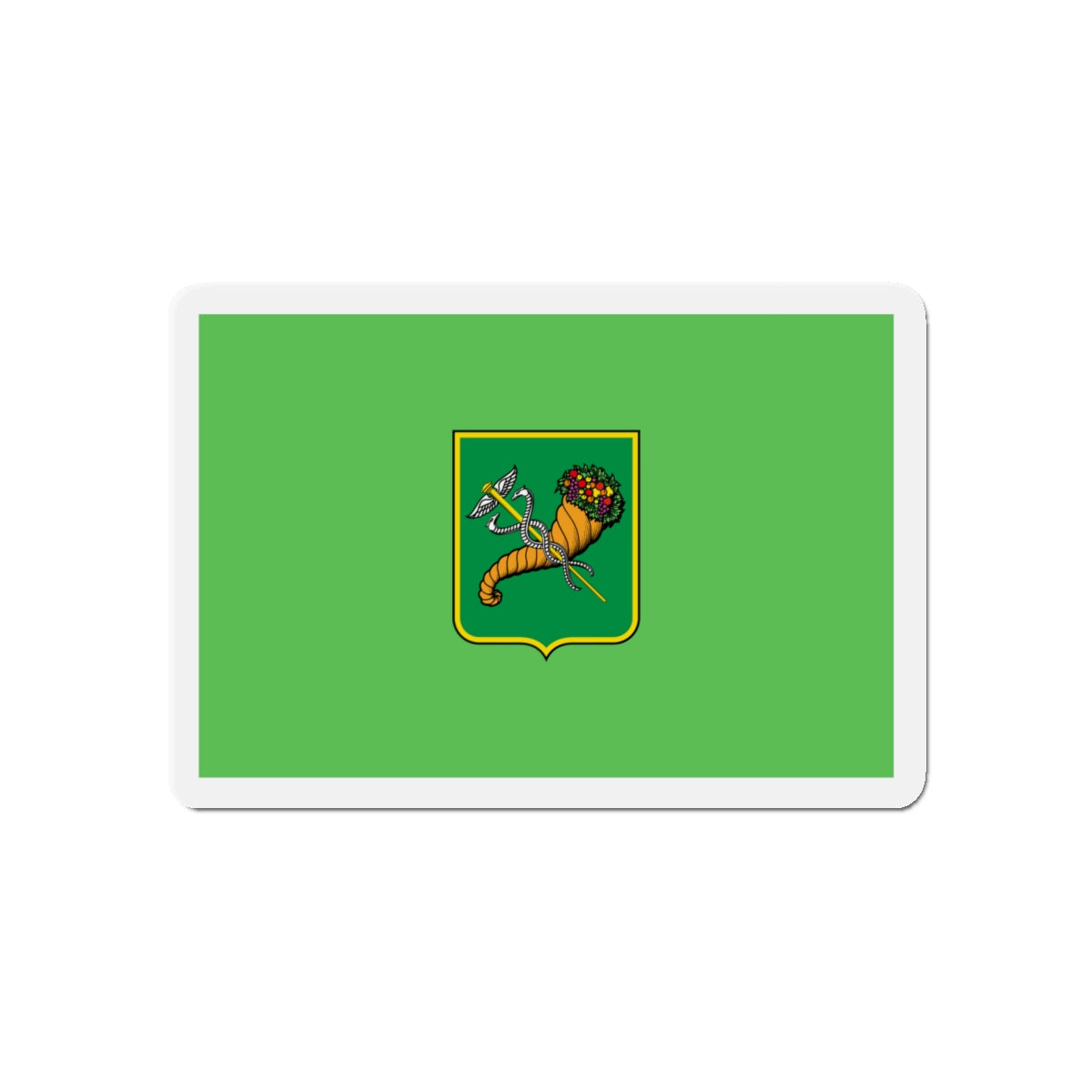 Flag of Kharkiv Ukraine - Die-Cut Magnet-5" x 5"-The Sticker Space