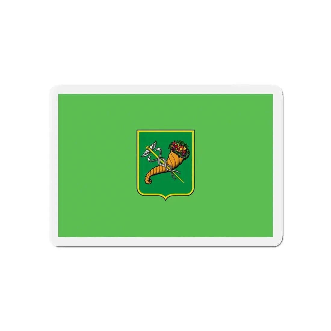 Flag of Kharkiv Ukraine - Refrigerator Magnet 4 Inch - The Sticker Space