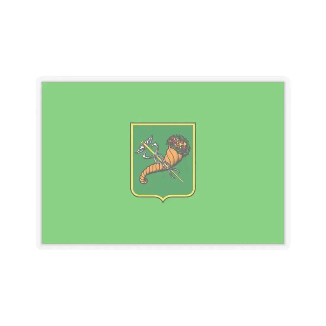 Flag of Kharkiv Ukraine - STICKER Vinyl Kiss-Cut Decal 2 Inch Transparent - The Sticker Space