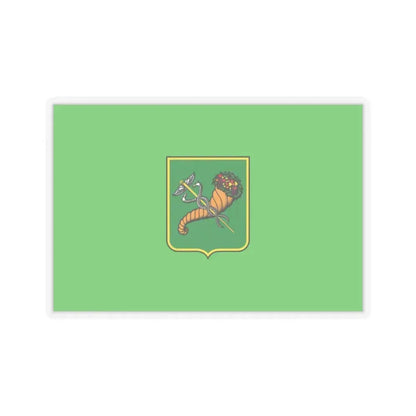 Flag of Kharkiv Ukraine - STICKER Vinyl Kiss-Cut Decal 2 Inch Transparent - The Sticker Space