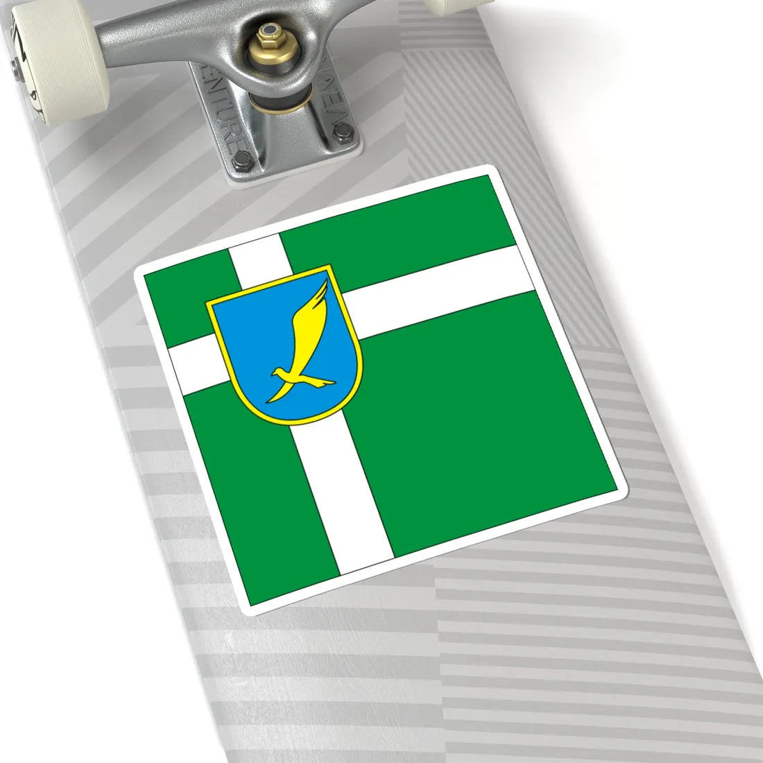 Flag of Khartsyzk (Ukraine) STICKER Vinyl Kiss-Cut Decal - The Sticker Space