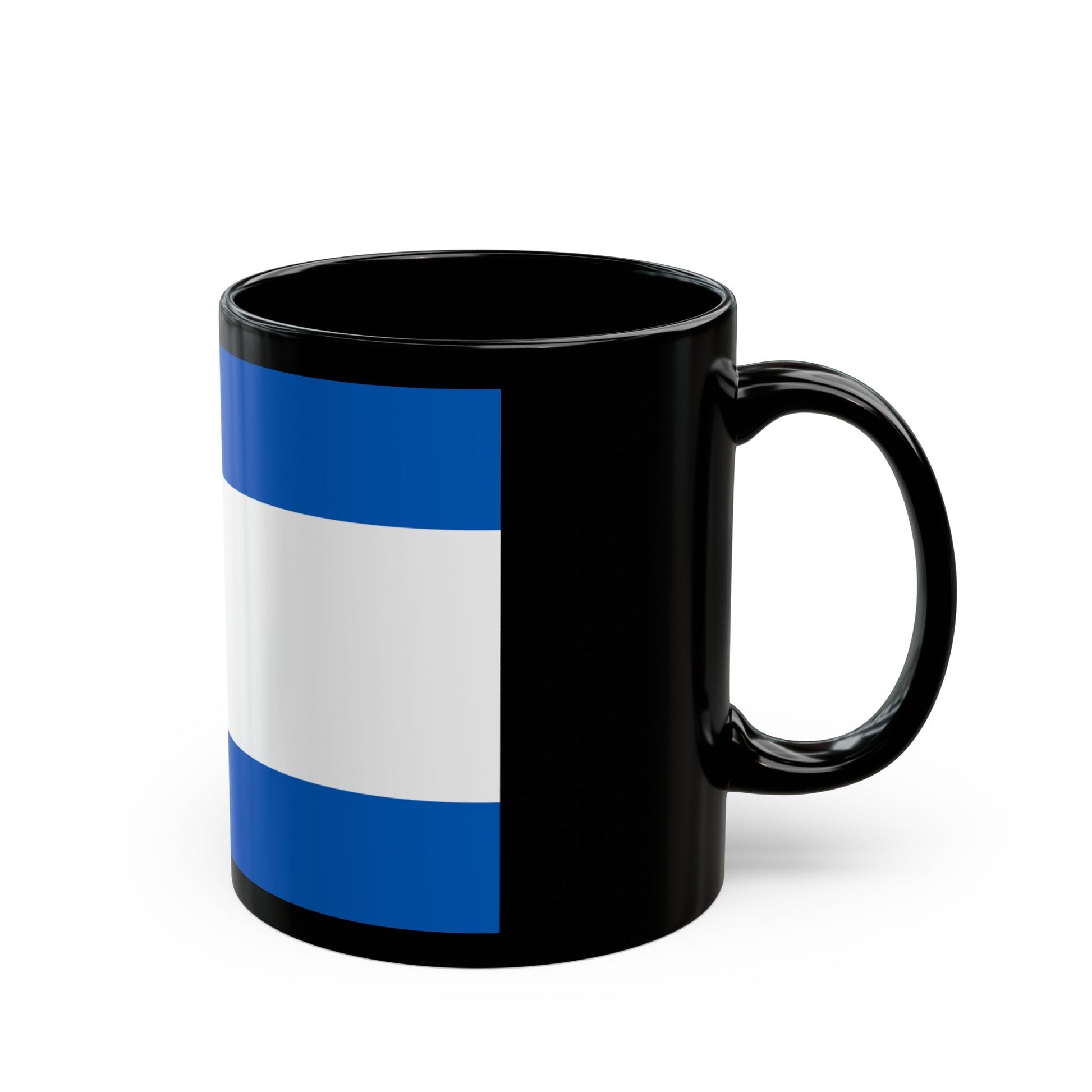 Flag of Kherson Oblast Ukraine - Black Coffee Mug-The Sticker Space