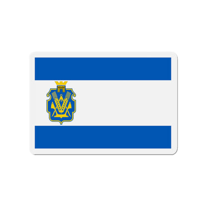 Flag of Kherson Oblast Ukraine - Die-Cut Magnet-3" x 3"-The Sticker Space