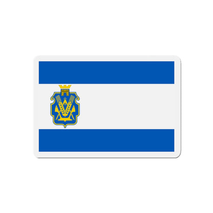 Flag of Kherson Oblast Ukraine - Die-Cut Magnet-5" x 5"-The Sticker Space