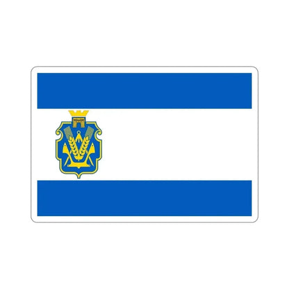 Flag of Kherson Oblast Ukraine STICKER Vinyl Die-Cut Decal 6 Inch - The Sticker Space