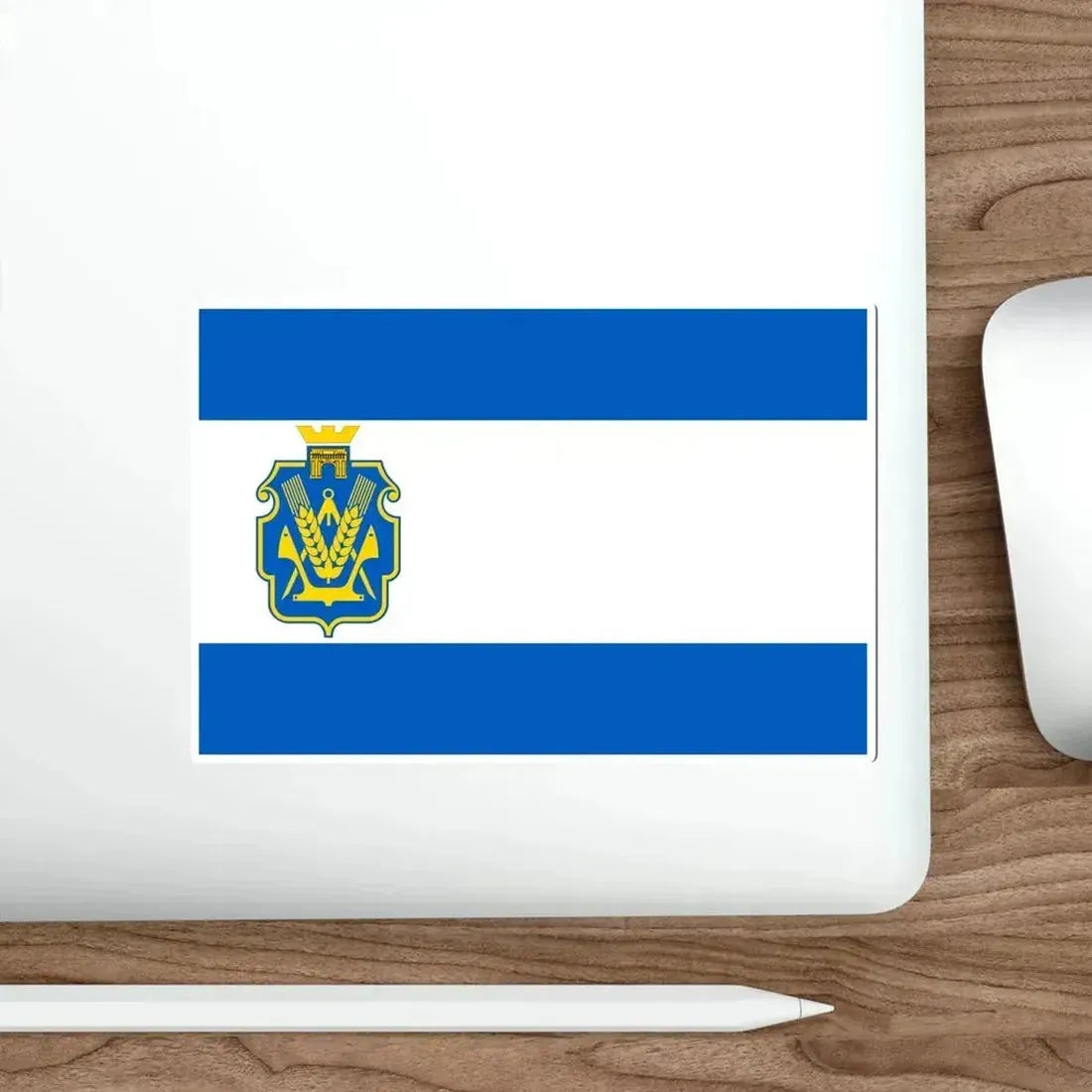 Flag of Kherson Oblast Ukraine STICKER Vinyl Die-Cut Decal - The Sticker Space