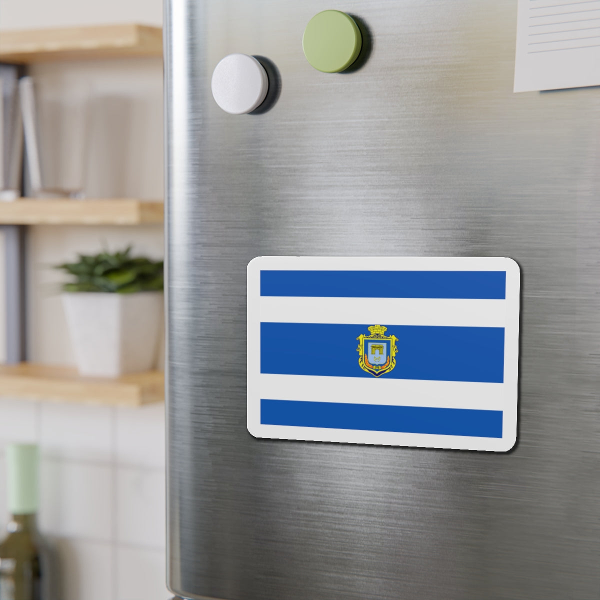 Flag of Kherson Ukraine - Die-Cut Magnet-The Sticker Space