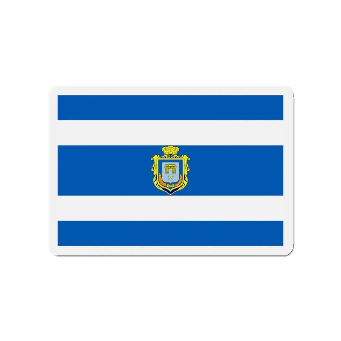 Flag of Kherson Ukraine - Refrigerator Magnet 3 Inch - The Sticker Space