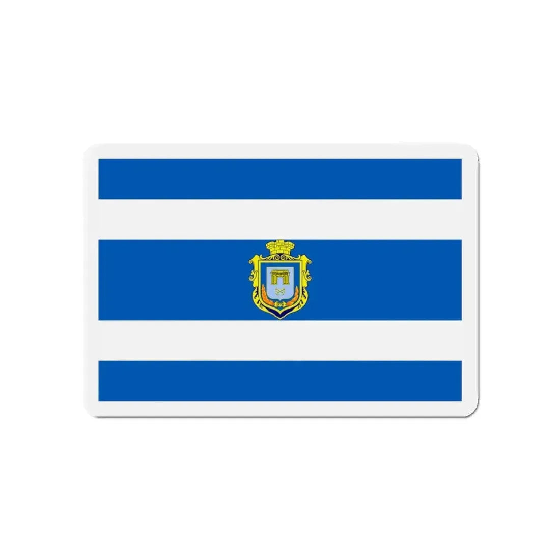 Flag of Kherson Ukraine - Refrigerator Magnet 4 Inch - The Sticker Space