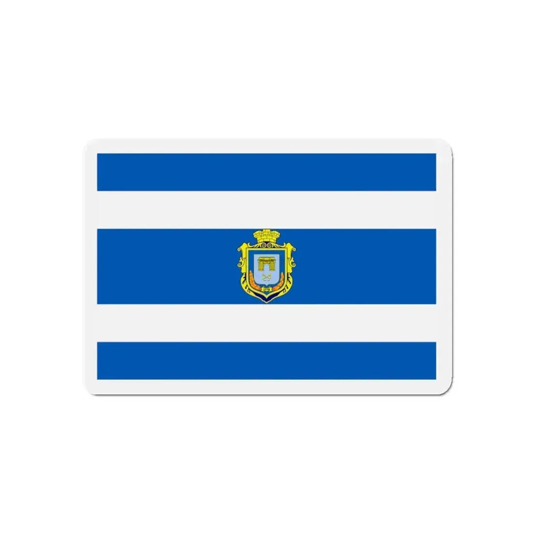 Flag of Kherson Ukraine - Refrigerator Magnet 5 Inch - The Sticker Space