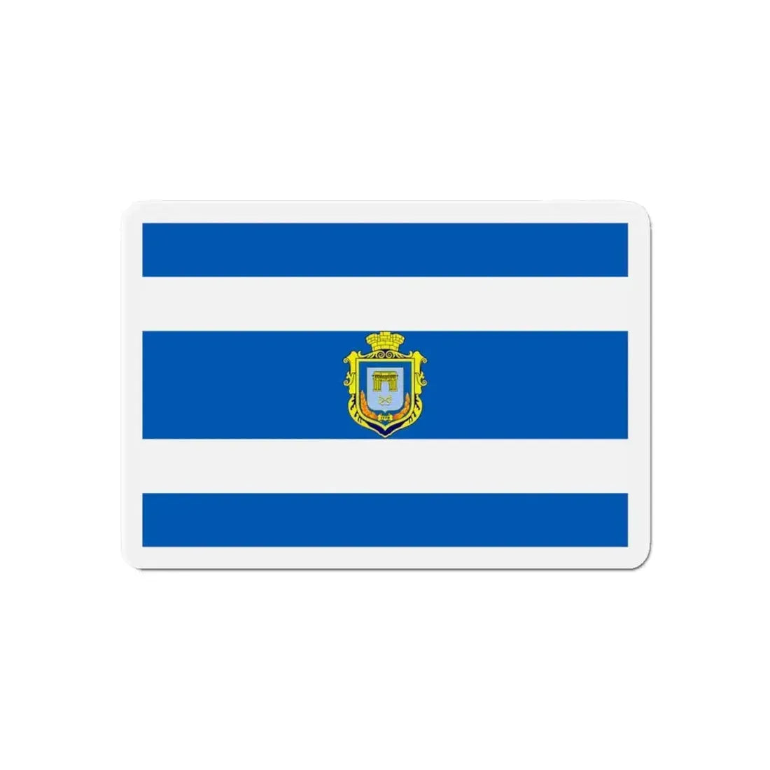 Flag of Kherson Ukraine - Refrigerator Magnet 6 Inch - The Sticker Space