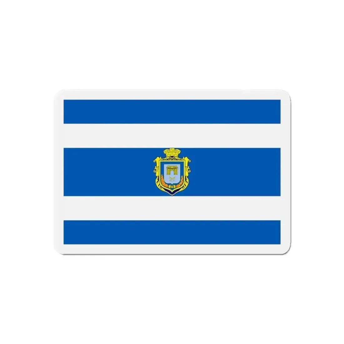 Flag of Kherson Ukraine - Refrigerator Magnet - The Sticker Space