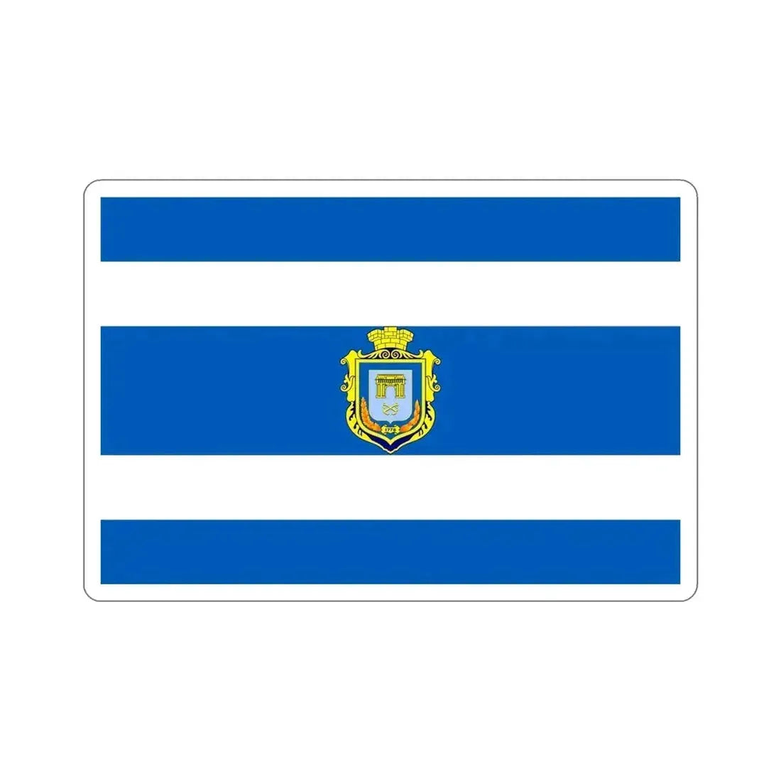 Flag of Kherson Ukraine STICKER Vinyl Die-Cut Decal 6 Inch - The Sticker Space