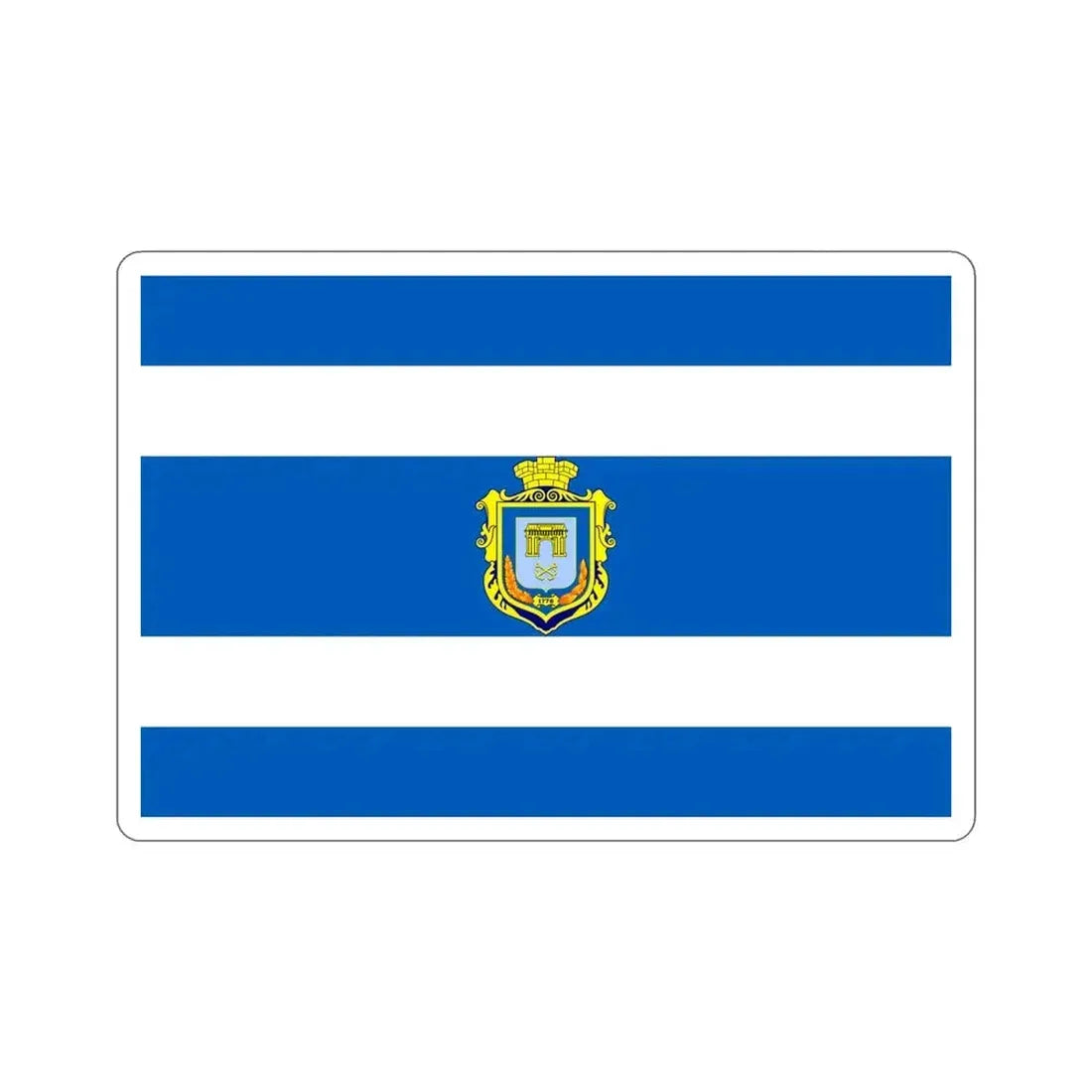 Flag of Kherson Ukraine STICKER Vinyl Die-Cut Decal - The Sticker Space